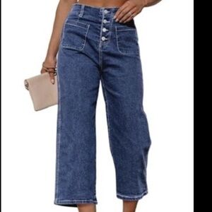 2LUV Women's Stretchy 5 Pocket Dark Denim